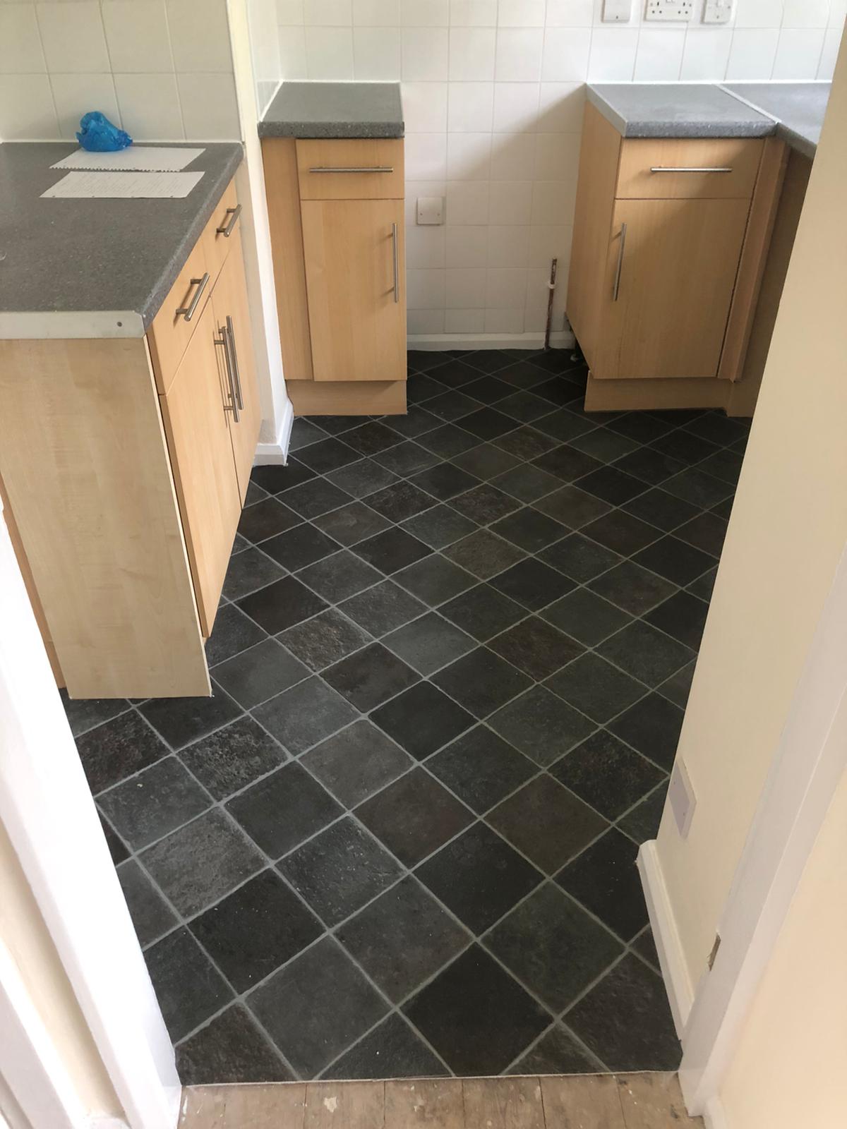 Tarkett Texstar Cottage Slate Black for 3 new kitchens | Gainsborough ...